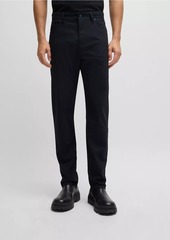 Hugo Boss Casual Regular Fit Trousers in Anti Wrinkle Twill