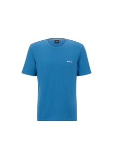 Hugo Boss Cotton-blend pajama T-shirt with embroidered logo