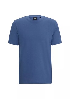 Hugo Boss Cotton-Blend T-Shirt with Bubble-Jacquard Structure
