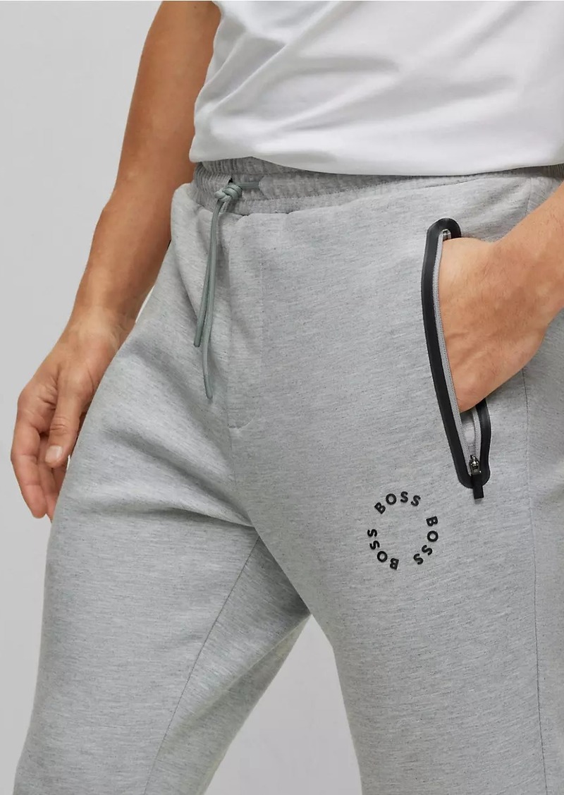 BOSS x NFL cotton-blend tracksuit bottoms with collaborative branding