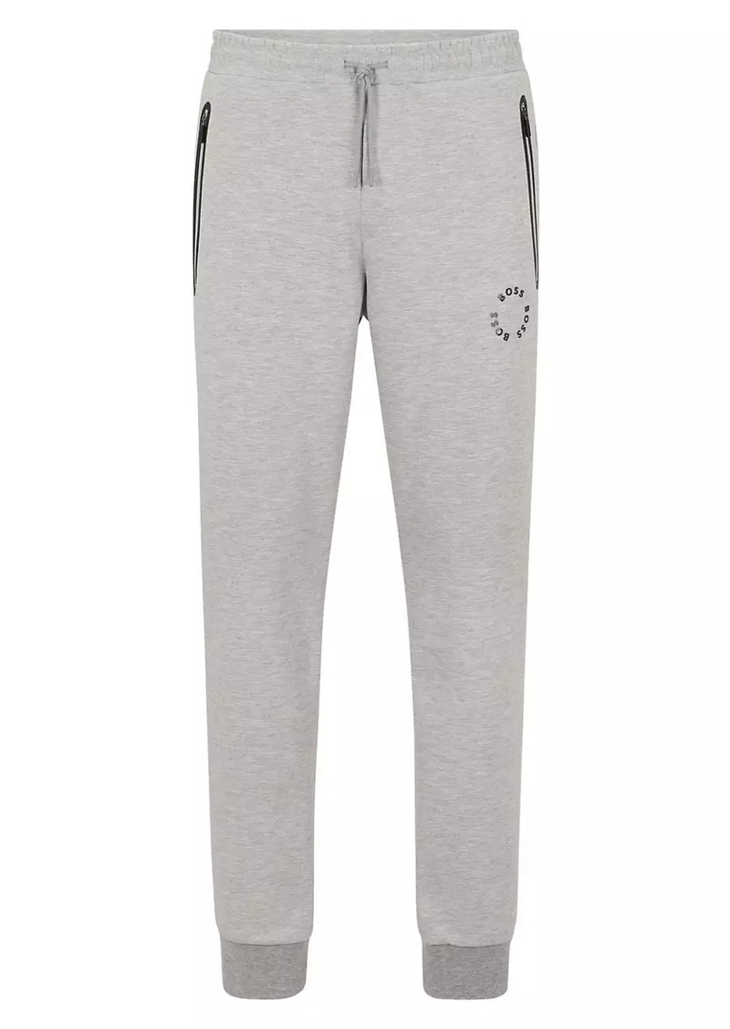 BOSS x NFL cotton-blend tracksuit bottoms with collaborative branding