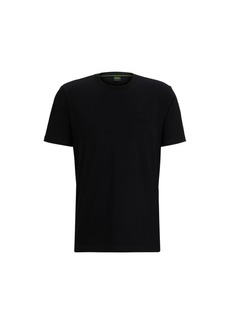 Hugo Boss Cotton-jersey regular-fit T-shirt with 3D mesh logo