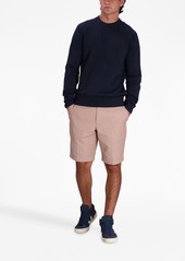 Hugo Boss cotton-linen elbow-patch jumper