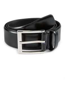 Hugo Boss Elloy Logo Leather Belt