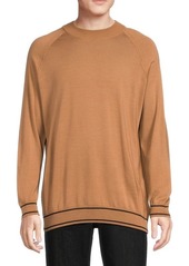 Hugo Boss Favino Raglan Sleeve Virgin Wool Blend Sweater