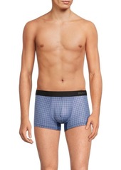 Hugo Boss Grid Checked Logo Trunks