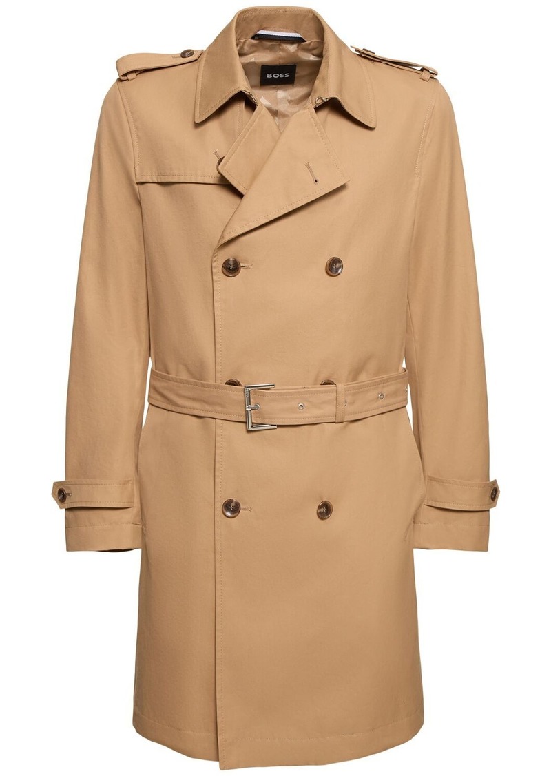 Hugo Boss H-hyde Cotton Trench Coat