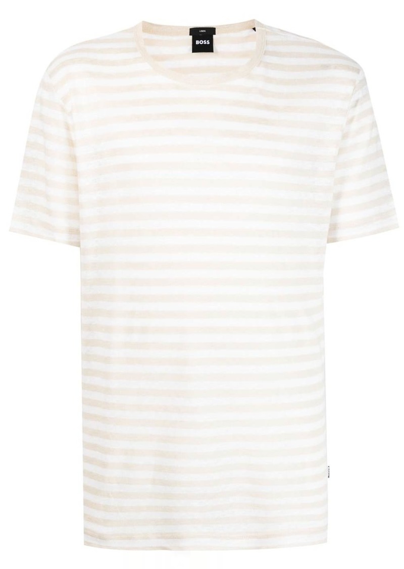 Hugo Boss horizontal stripes T-shirt