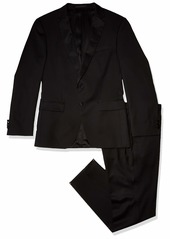 Hugo Boss BOSS Men's Solid Contemporary Slim Fit Tuxedo Suit New