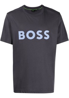 Hugo Boss Men Tee 1 Regular Fit Short Sleeve Cotton T-Shirt 027-Dark Grey