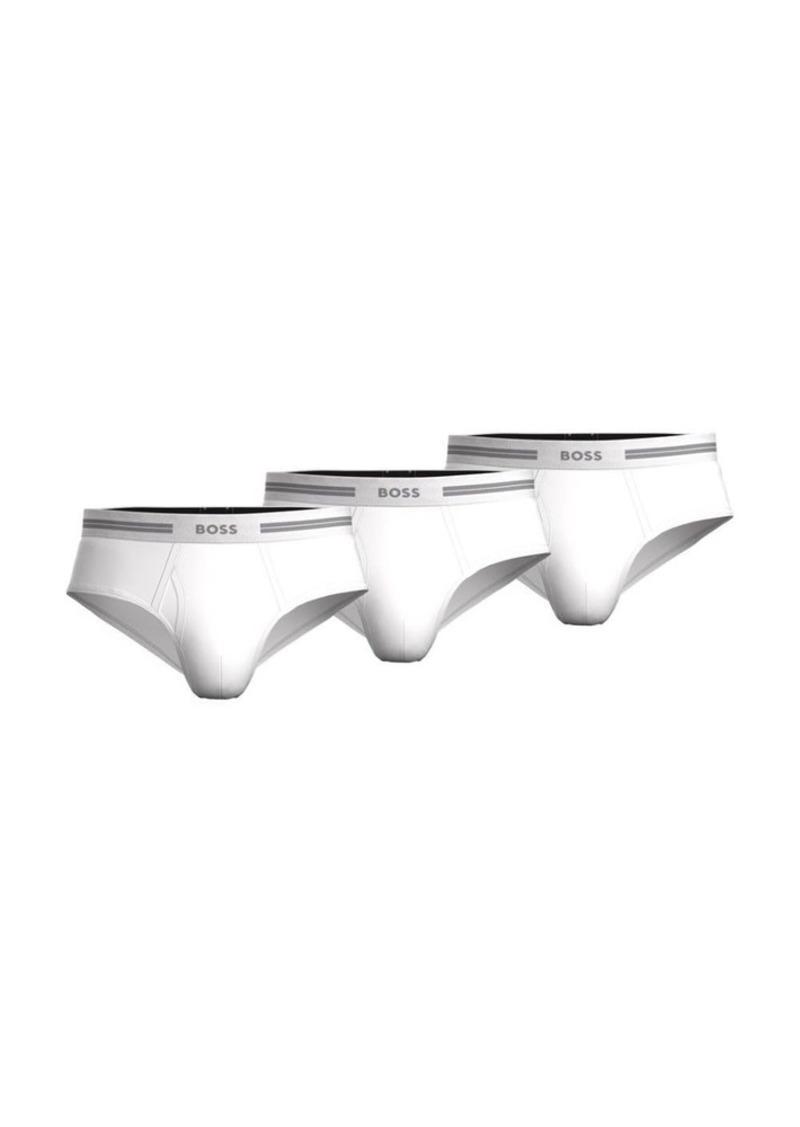Hugo Boss BOSS mens 3 Pack Traditional Cotton Briefs Pure   US