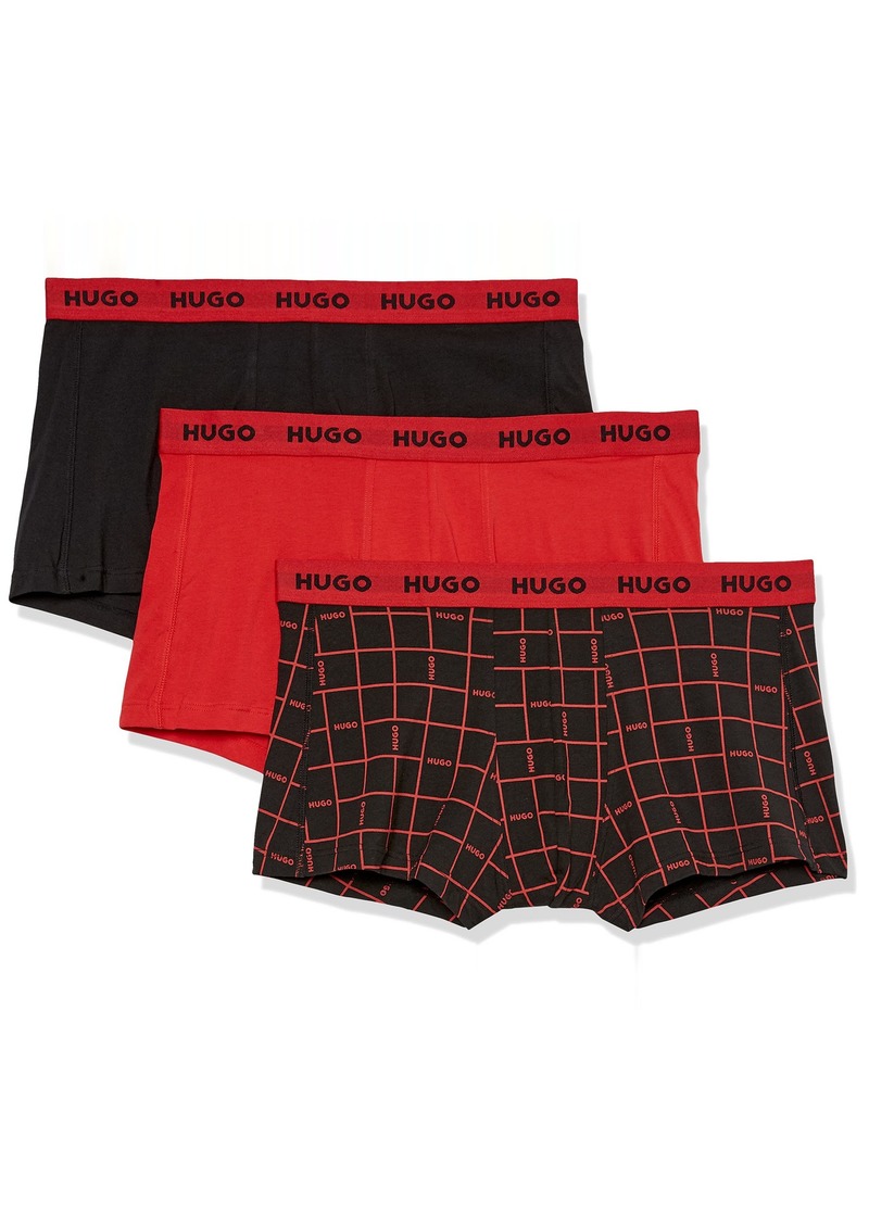Hugo Boss mens Hugo 3 Pack Stretch Cotton Trunk Underwear   US
