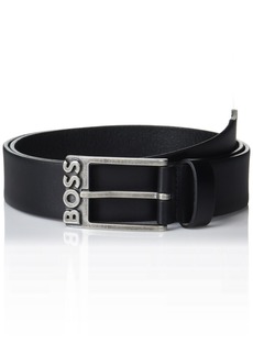Hugo Boss BOSS Hugo Men's Logo Buckle Smooth Leather Belt  one Size