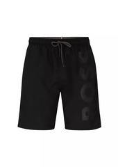 Hugo Boss Logo-Embossed Swim Shorts