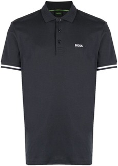 Hugo Boss logo-embroidered cotton polo shirt