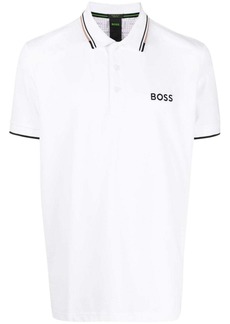 Hugo Boss logo-embroidered polo shirt
