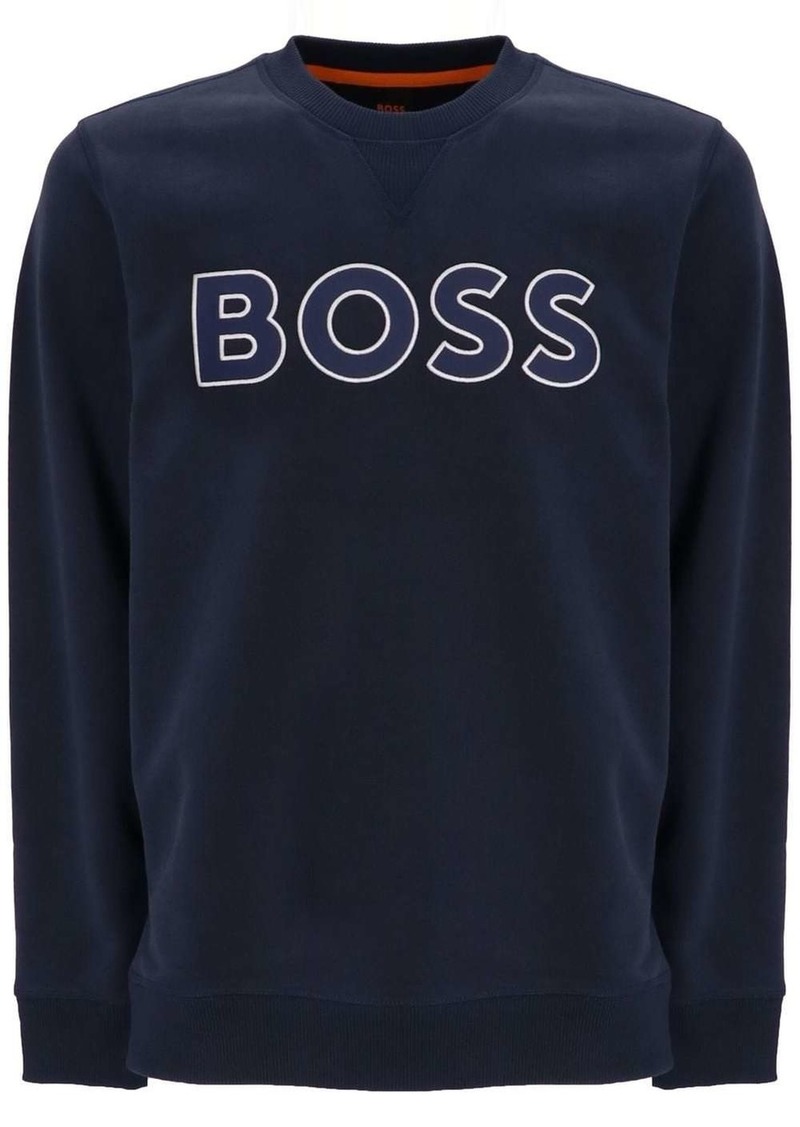 Hugo Boss logo-embroidered sweatshirt