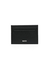 Hugo Boss logo-lettering card holder