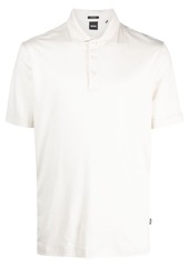 Hugo Boss logo-patch short-sleeved polo shirt