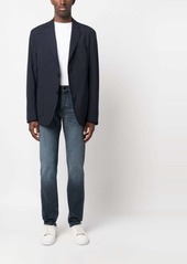 Hugo Boss logo-patch slim-cut jeans
