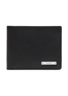 Hugo Boss logo-plaque leather wallet