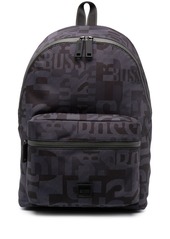 Hugo Boss logo print backpack