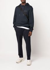 Hugo Boss logo-print cotton hoodie