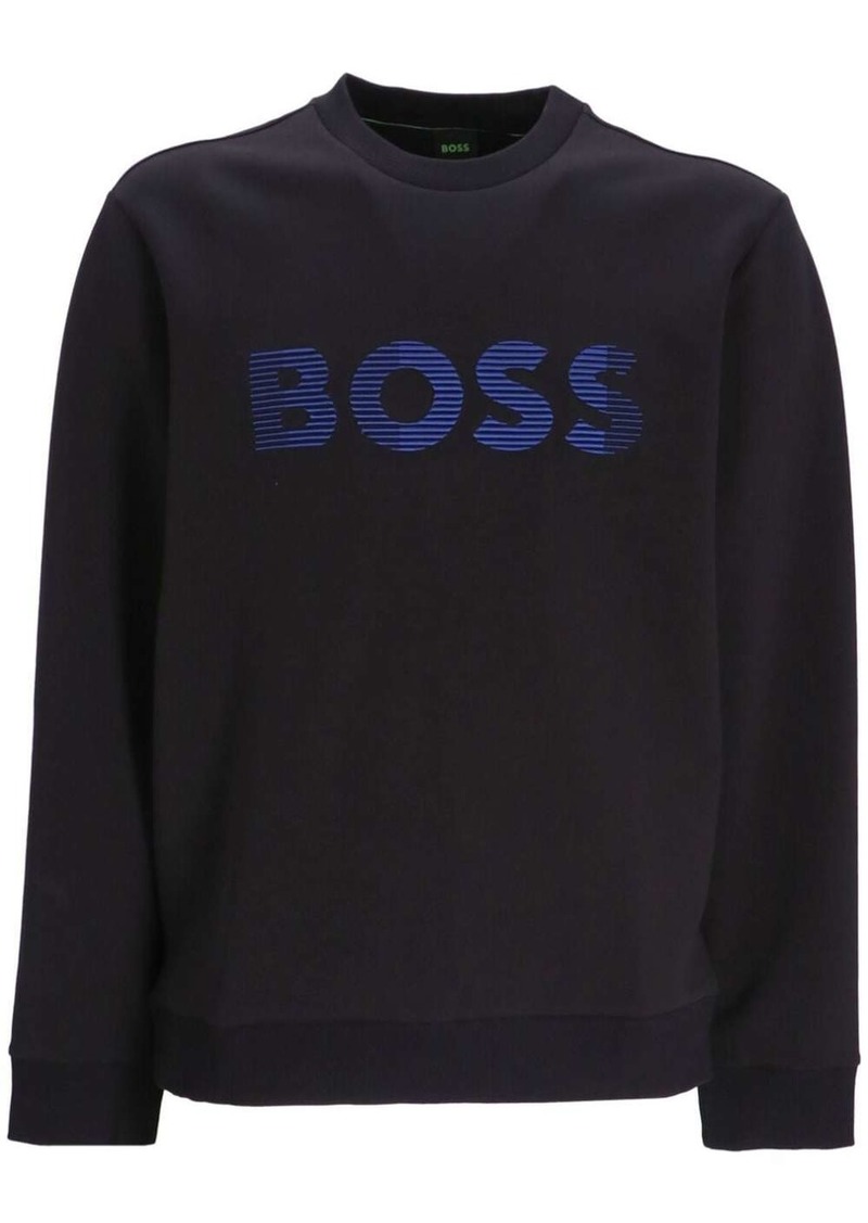 Hugo Boss logo-print cotton sweatshirt