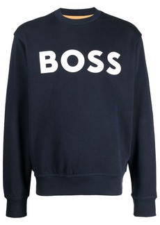 Hugo Boss logo-print crew-neck sweatshirt