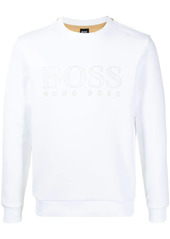 Hugo Boss logo-print crew-neck sweatshirt