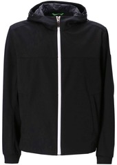 Hugo Boss logo-print hooded jacket