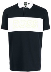 Hugo Boss logo-print short-sleeved polo shirt