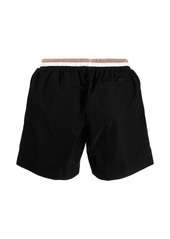 Hugo Boss logo-print swim shorts