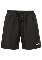 Hugo Boss logo-print swim shorts