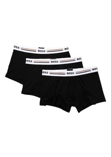 Hugo Boss logo-waistband boxers (set of three)