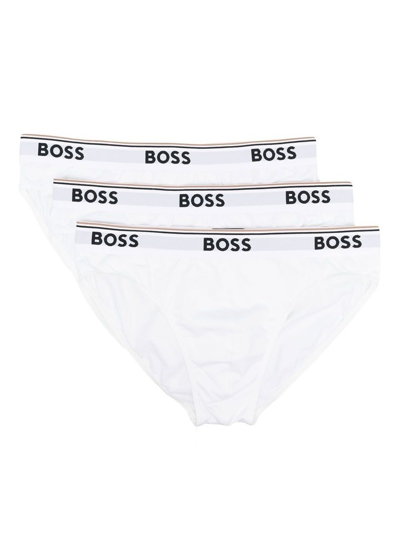 Hugo Boss logo-waistband briefs set of 3