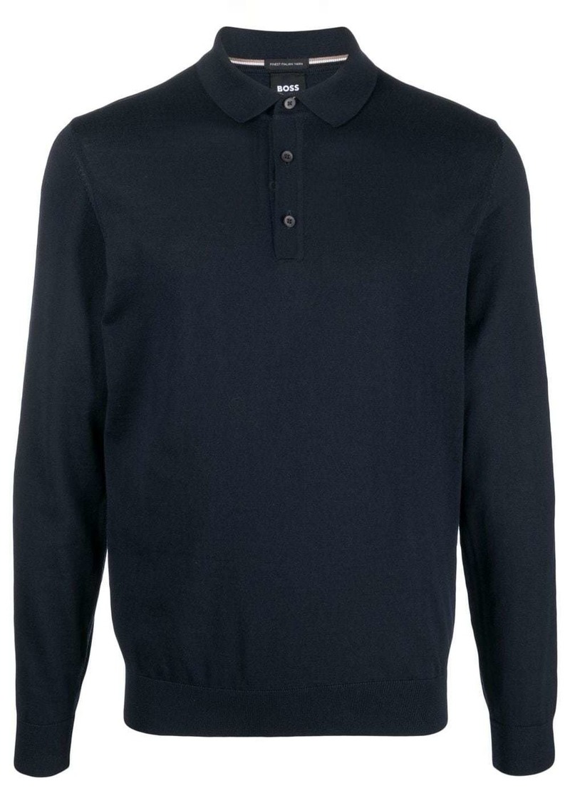 Hugo Boss long-sleeve polo shirt