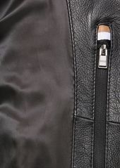Hugo Boss Mansell Zip-up Leather Jacket