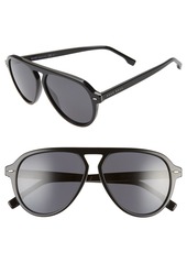 Hugo Boss BOSS 57mm Flat Top Sunglasses in Black at Nordstrom