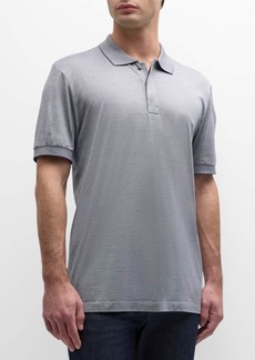 Hugo Boss Men's Cotton Micro-Stripe Polo Shirt