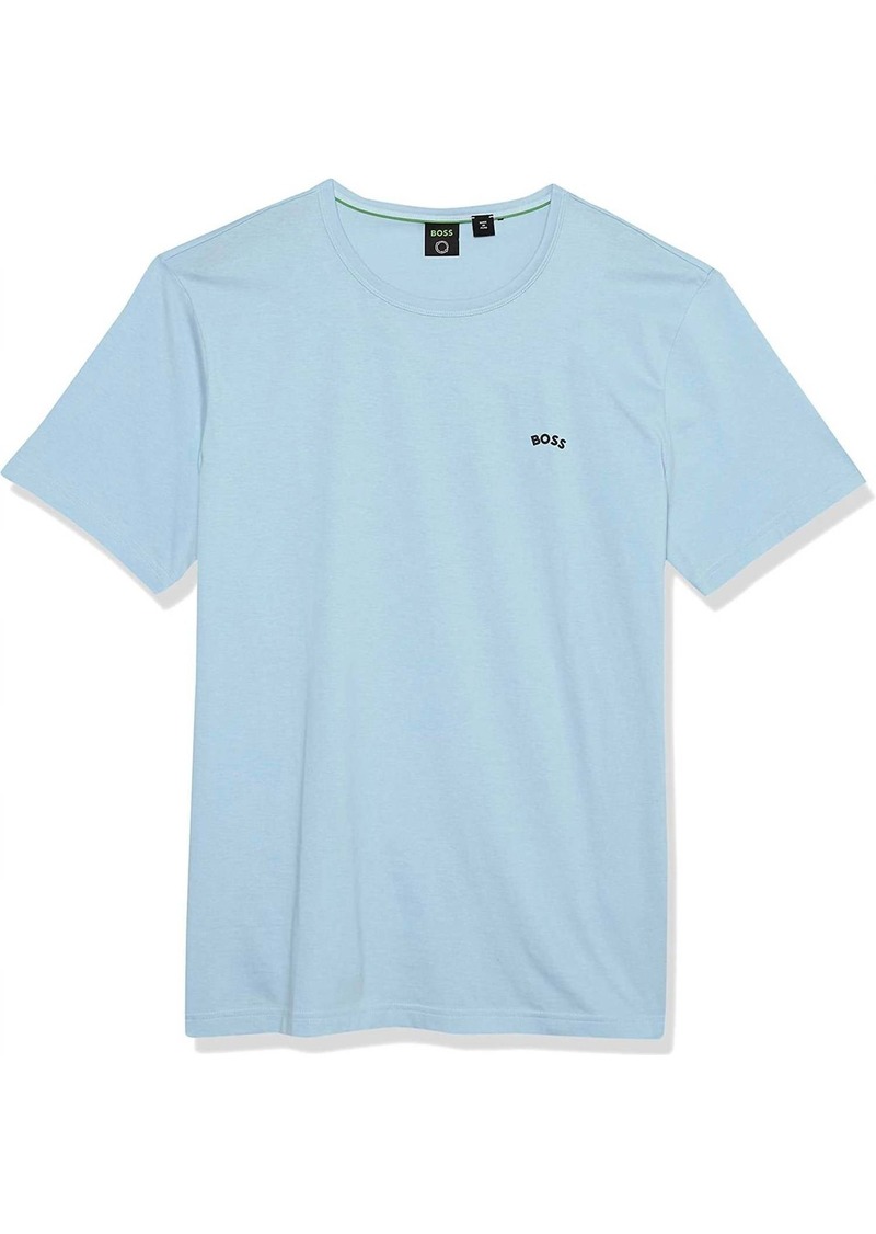 Hugo Boss Men's Modern Fit Basic Single Jersey T-Shirt In Angel Blue