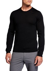 Hugo Boss Men's Solid Wool Crewneck Sweater