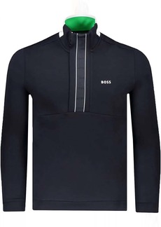Hugo Boss Men's Sweat 1 Half Zip Sweatshirt In Navy Blue