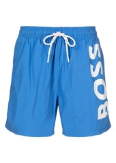 Hugo Boss Octopus logo-print swim shorts