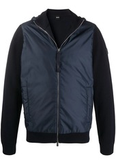Hugo Boss panelled zip-up jacket