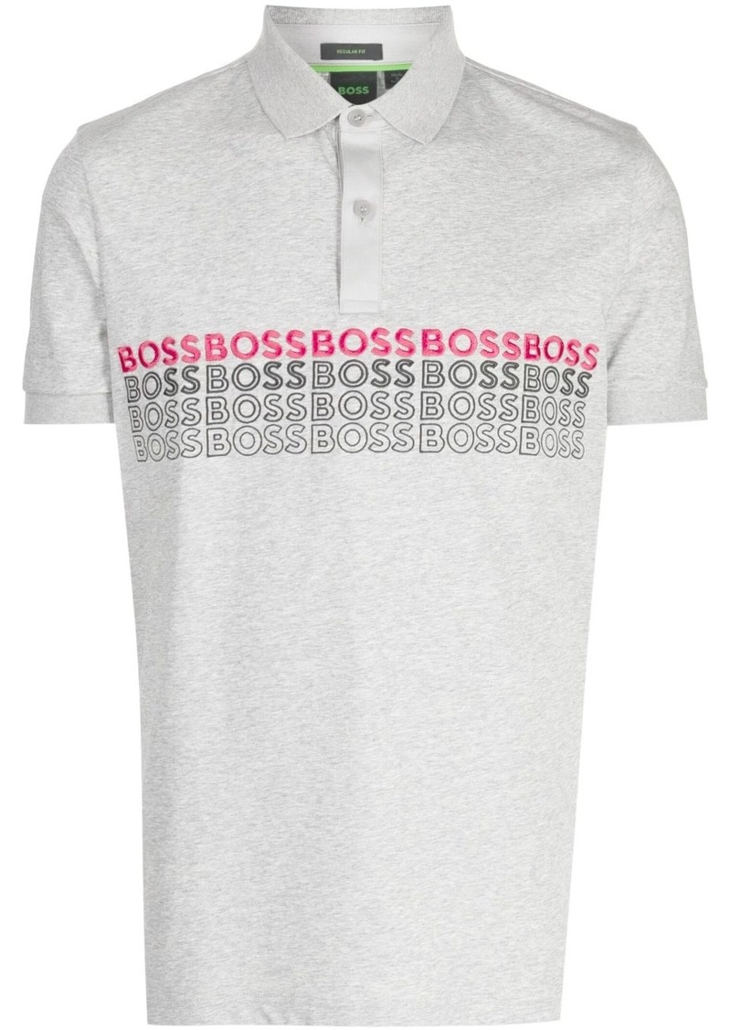 Hugo Boss Pavel logo-embroidered polo shirt