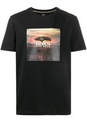 Hugo Boss photographic print short-sleeve T-shirt