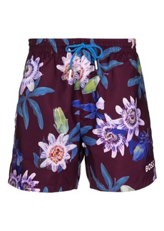 Hugo Boss Piranha floral-print swim shorts