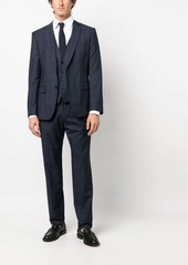 Hugo Boss plaid-check single-breasted suit