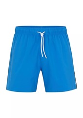 Hugo Boss Recycled-Material Swim Shorts With Signature Stripe And Logo